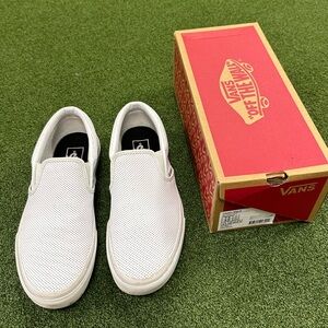 Vans Classic Slip On Perforated Leather
